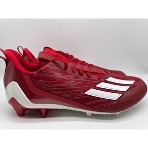 adidas Adizero Football Cleats Team Power Red White GW5058 Size 14 NWT🛒